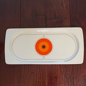 Vintage 70’s Thomas  Rosenthal 14” Eclipse Germany Oval Serving Platter Op-Art